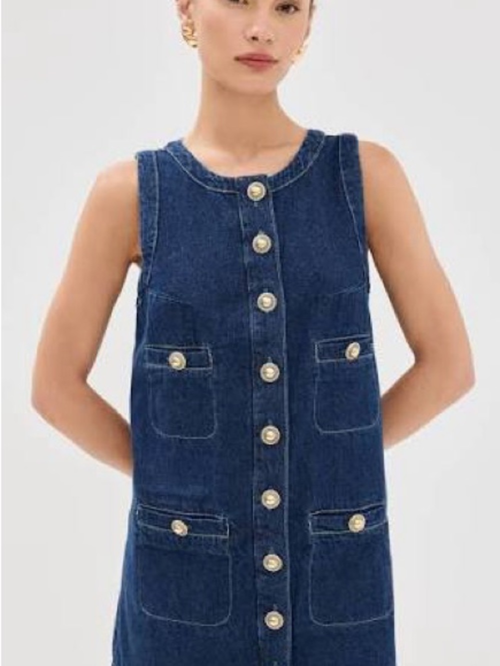 Reformation Jeans Tropez Denim Mini Dress